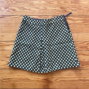 Boden brown polka dot mini skirt Sz 6 uk 10. As new.